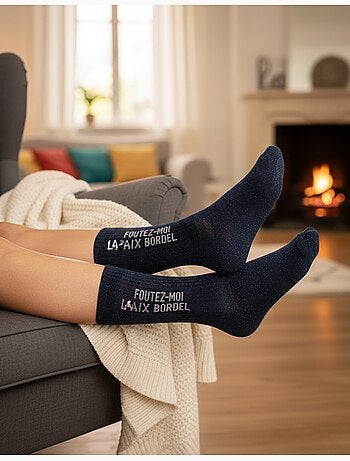Calcetines lentejuelas mujer mensaje humorístico pack de 8 pares