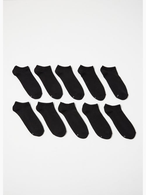 Calcetines lisos ricos en algodón - AFIBEL - Kiabi