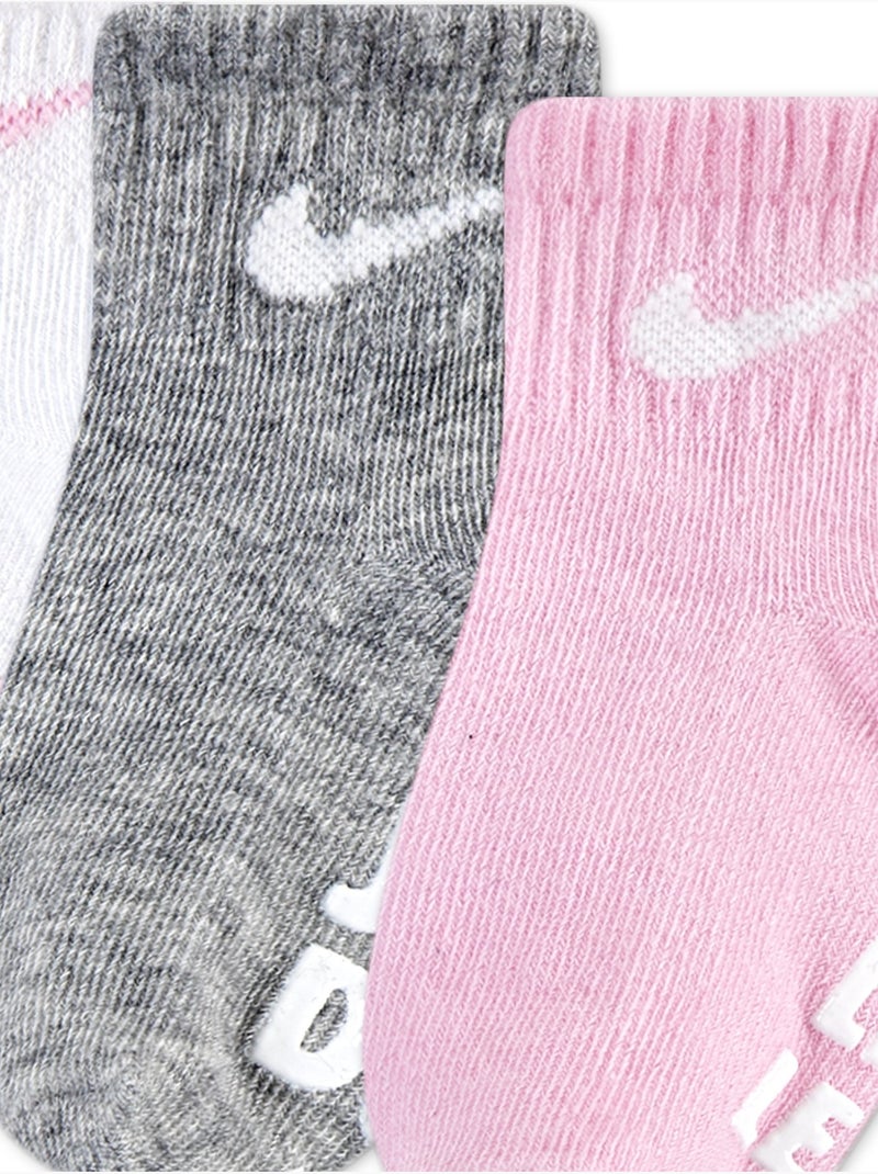 Calcetines, lote de 3 - Nike Rosa - Kiabi