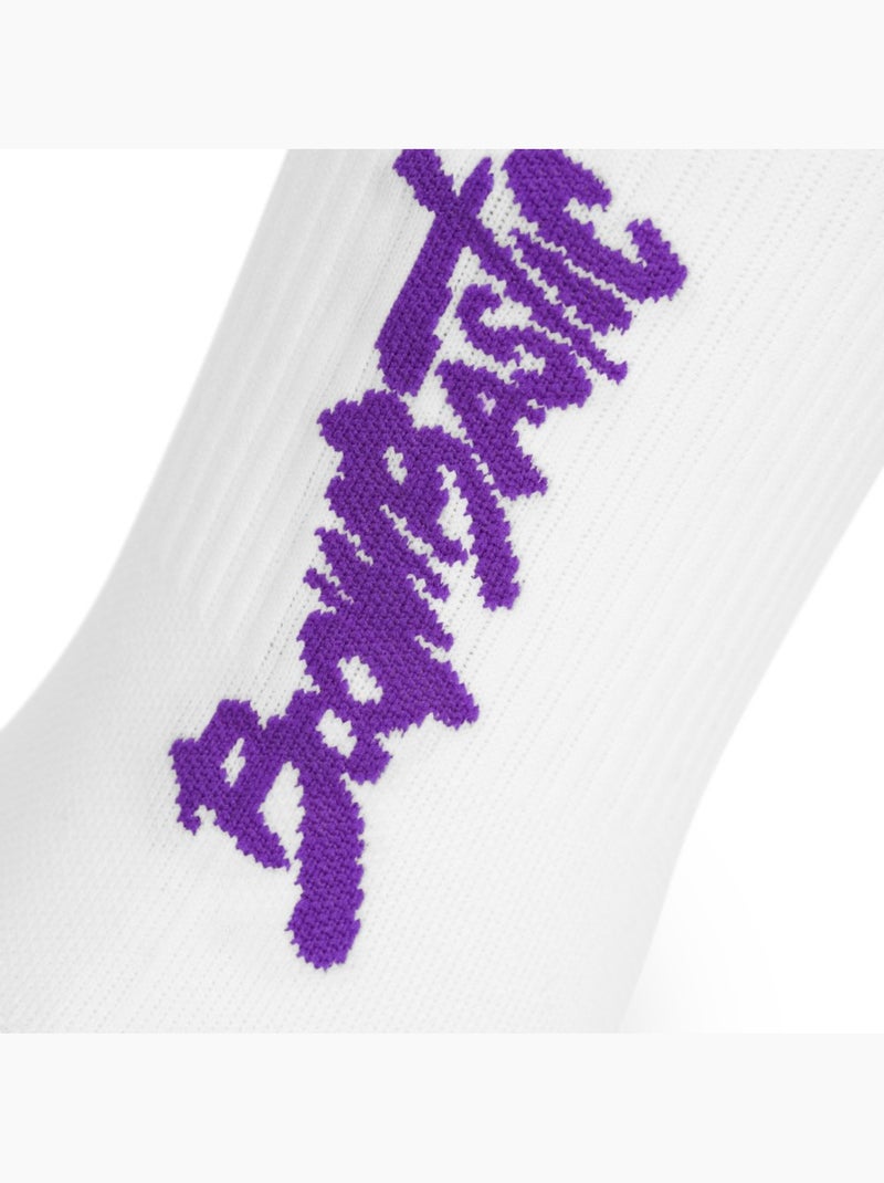 Calcetines media caña boombastic hombre y mujer bbc amp Blanco - Kiabi