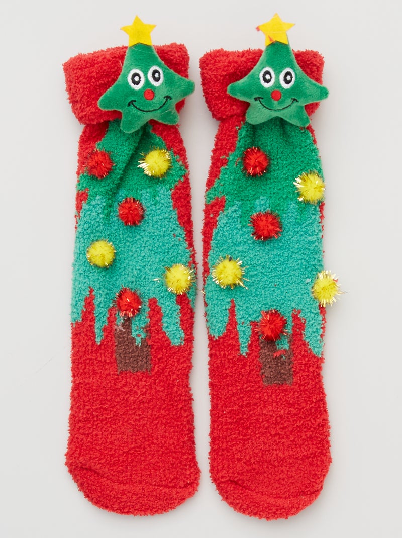 Calcetines 'Merry Christmas' BEIGE - Kiabi