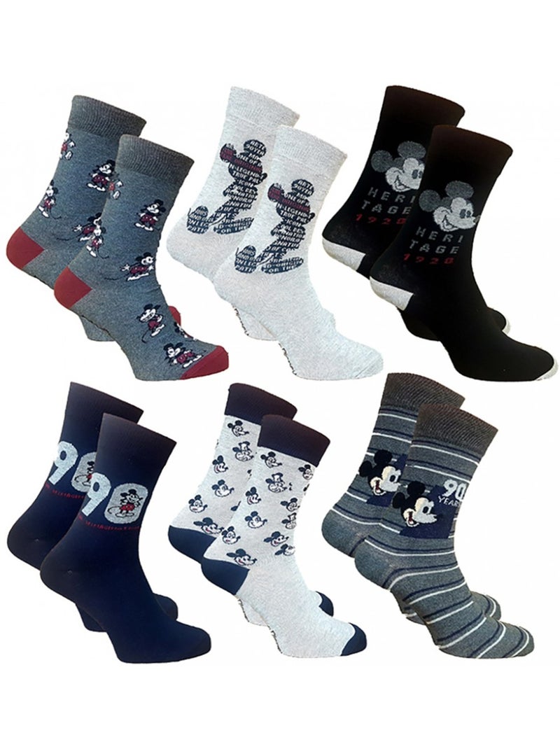 Calcetines Mickey - Pack de 6 Multicolor - Kiabi