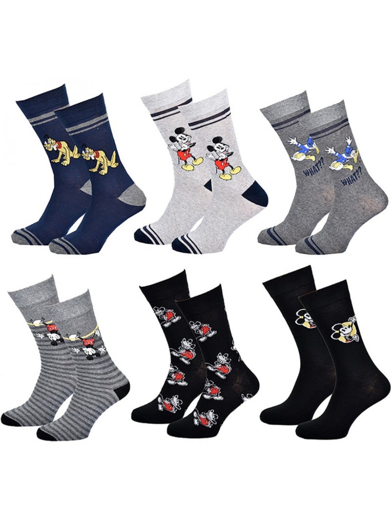 Calcetines Mickey - Pack de 6 Multicolor - Kiabi