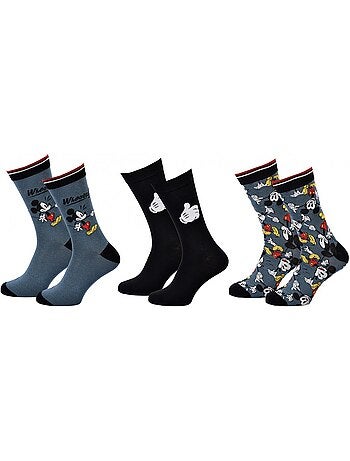 Calcetines Mickey hombre - Pack de 3