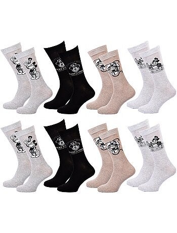 Calcetines Mickey hombre - Pack de 8