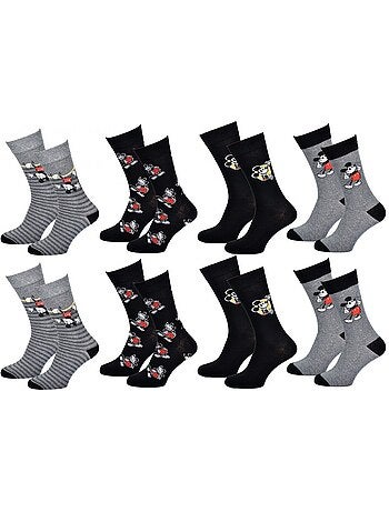 Calcetines Mickey hombre - Pack de 8