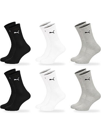 Calcetines mixto puma pack 6 pares - algodón suave, talón cosido
