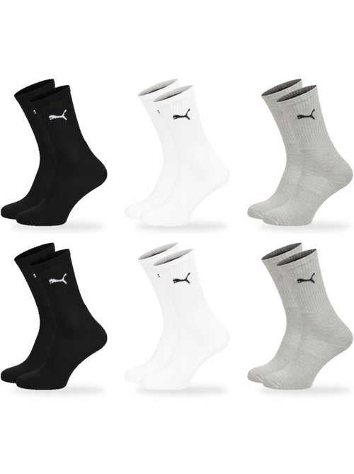 Calcetines mixto puma pack 6 pares - algodón suave, talón cosido - Kiabi Calcetines mixto puma pack 6 pares - algodón suave, talón cosido - Kiabi