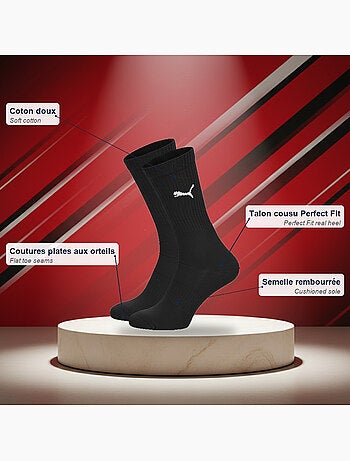 Calcetines mixto puma pack 6 pares - algodón suave, talón cosido