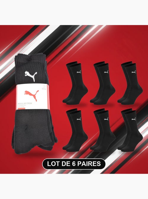Calcetines mixto puma pack 6 pares - algodón suave, talón cosido - Kiabi Calcetines mixto puma pack 6 pares - algodón suave, talón cosido - Kiabi