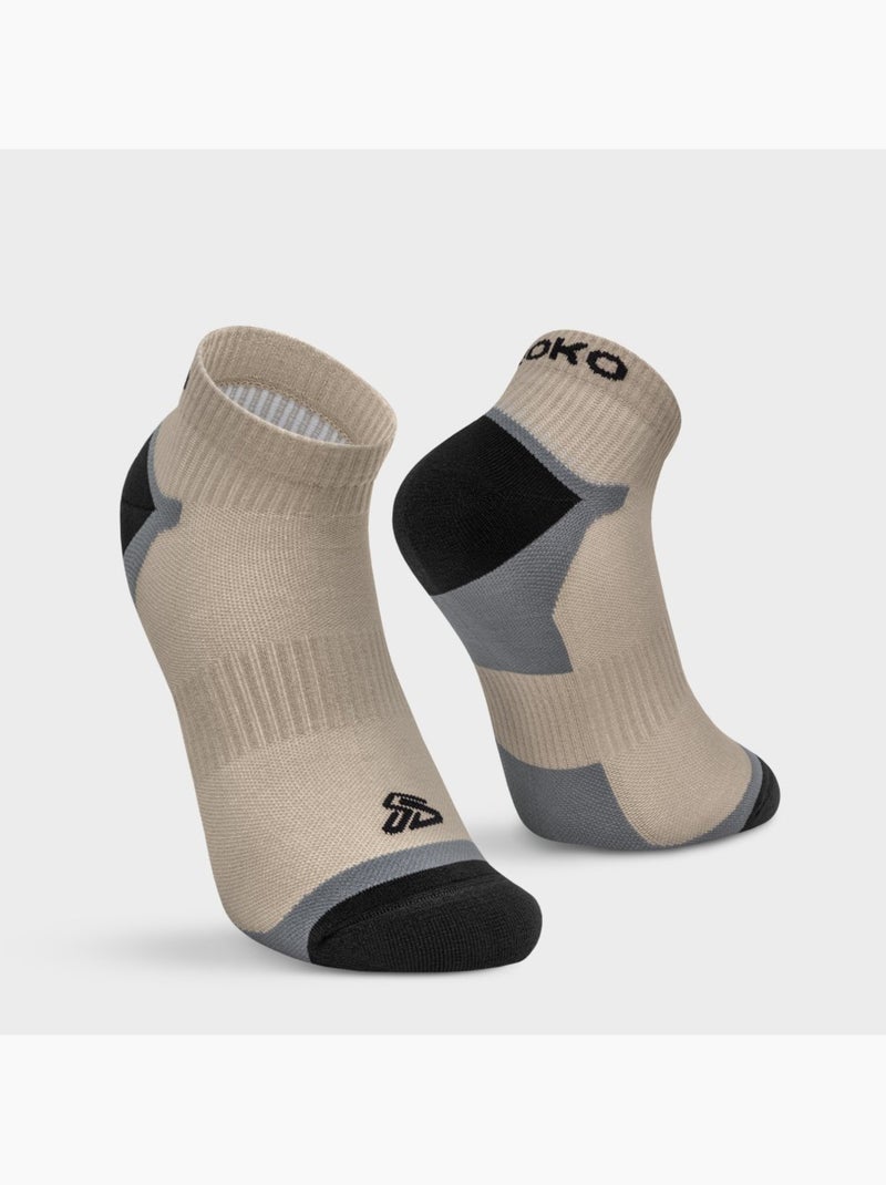 Calcetines montaña caña baja senderismo hombre y mujer kadishi Marrón - Kiabi