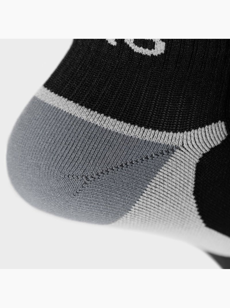 Calcetines montaña caña baja senderismo hombre y mujer loerie Negro - Kiabi
