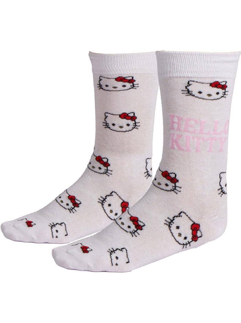 Calcetines mujer algodón hello kitty sanrio Rojo - Kiabi