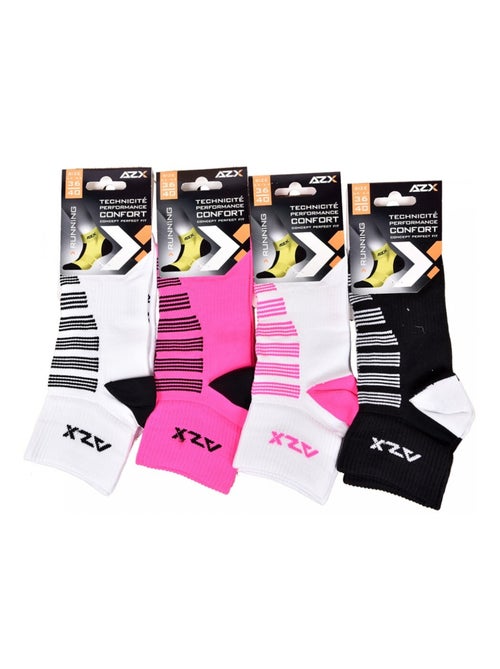 Calcetines mujer algodón mayoría - Pack de 4 - Kiabi Calcetines mujer algodón mayoría - Pack de 4 - Kiabi