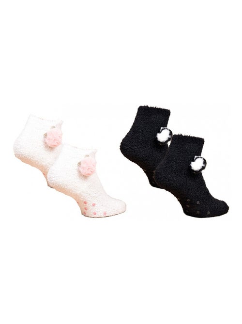 Calcetines Mujer Casa Socks Tacto Suave - Pack de 2 - Kiabi Calcetines Mujer Casa Socks Tacto Suave - Pack de 2 - Kiabi