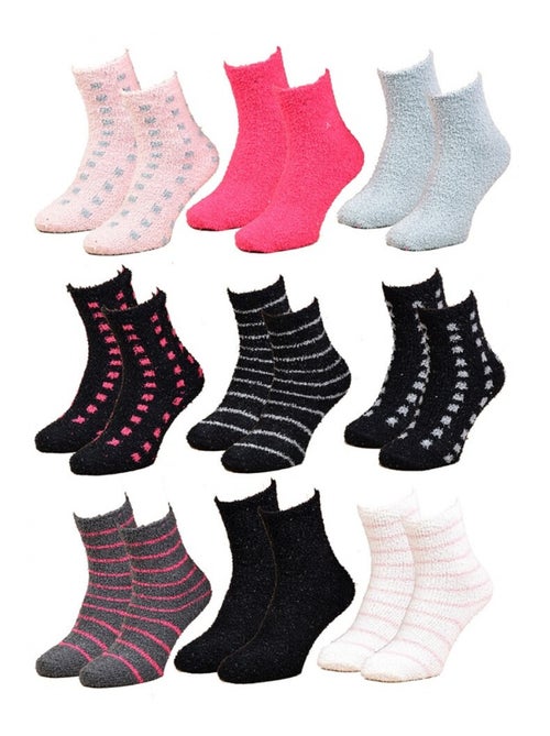 Calcetines mujer Casa Socks tacto suave - Pack de 9 - Kiabi
