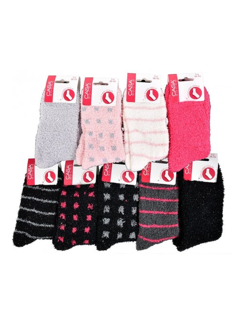 Calcetines mujer Casa Socks tacto suave - Pack de 9 - Kiabi
