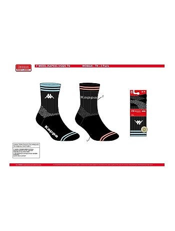 Calcetines Mujer CREW KAPPA - Pack de 4