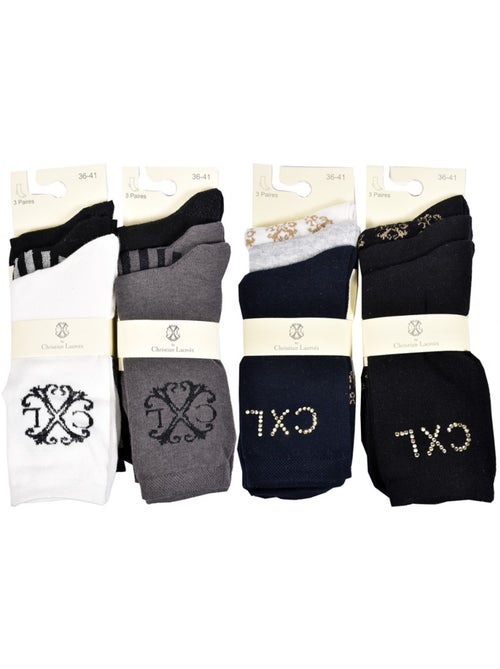 Calcetines mujer CXL BY LACROIX Calidad y Confort - Pack de 12 - Kiabi