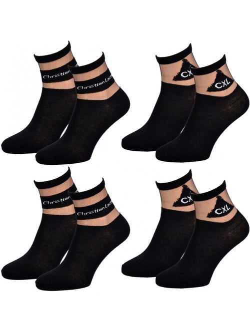 Calcetines mujer CXL BY LACROIX Calidad y Confort - Pack de 4 - Kiabi