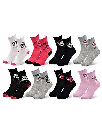 Calcetines Mujer Disney Winnie Pack de 8 Pares