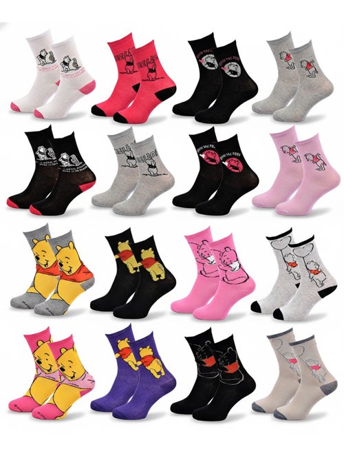 Calcetines Mujer Disney Winnie Pooh Pack de 10 Pares SORPRESA - Kiabi Calcetines Mujer Disney Winnie Pooh Pack de 10 Pares SORPRESA - Kiabi