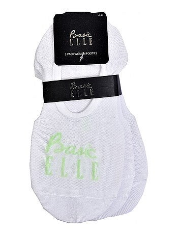 Calcetines mujer ELLE Basic - Pack de 3