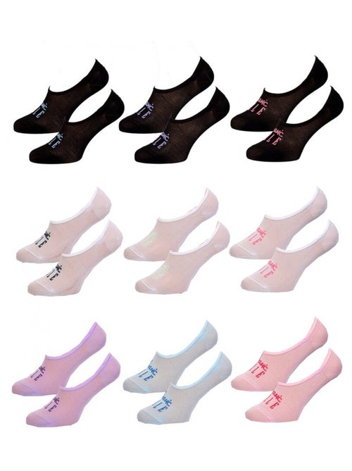 Calcetines mujer ELLE Basic - Pack de 9 - Kiabi