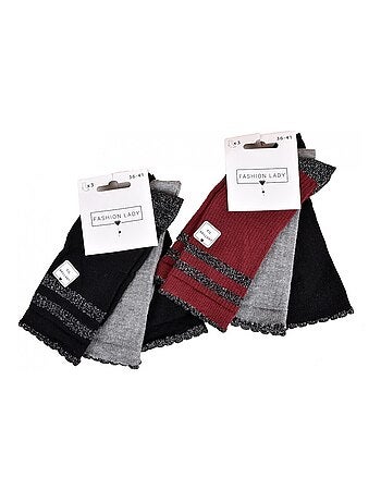 Calcetines mujer fantasia comodidad algodon - Pack de 6