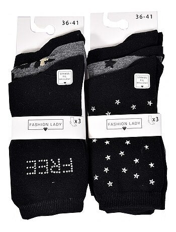 Calcetines mujer FASHION LADY - Pack de 6