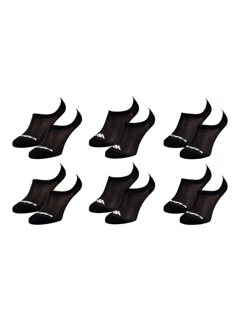 Calcetines Mujer FOOTIES KAPPA - Pack de 6 Negro - Kiabi