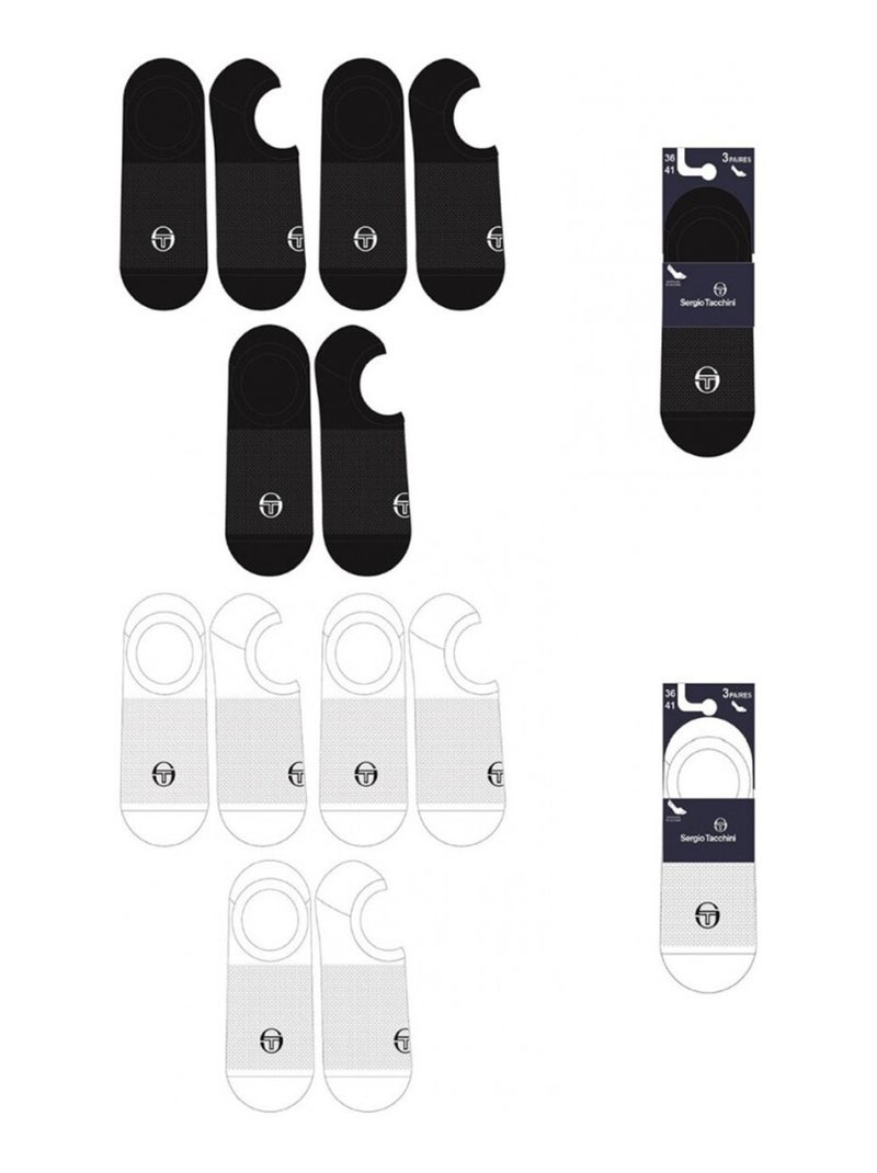 Calcetines Mujer FOOTIES SERGIO TACCHINI - Pack de 12 Multicolor - Kiabi