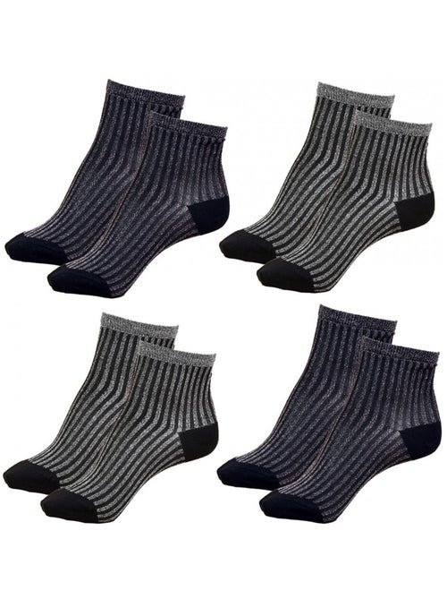 Calcetines mujer INFINITIF - Pack de 4 - Kiabi