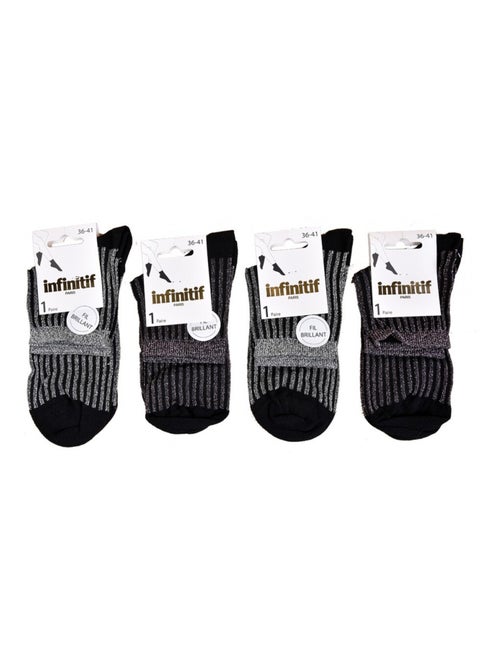 Calcetines mujer INFINITIF - Pack de 4 - Kiabi