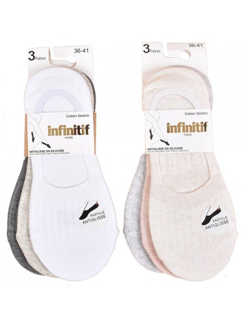 Calcetines mujer INFINITIF - Pack de 6 - Kiabi
