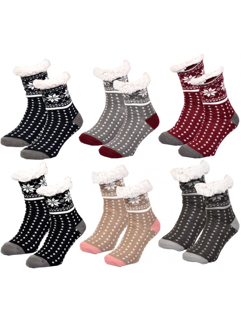 Calcetines mujer interior térmicas antideslizantes pack de 3 Multicolor - Kiabi