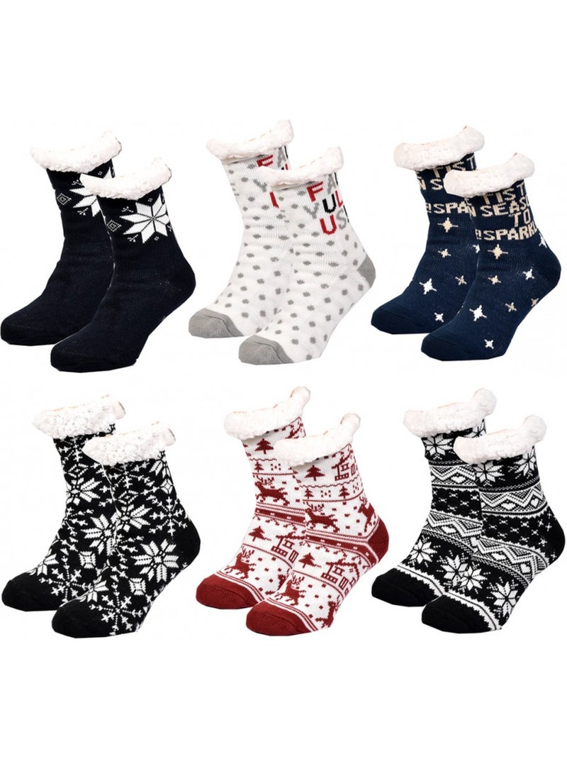 Calcetines mujer interior térmicas antideslizantes pack de 3 Multicolor - Kiabi