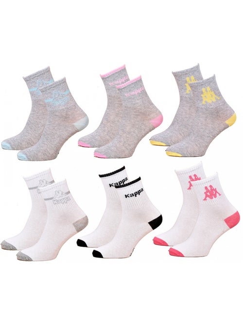 Calcetines Mujer KAPPA QUARTER - Pack de 6 - Kiabi