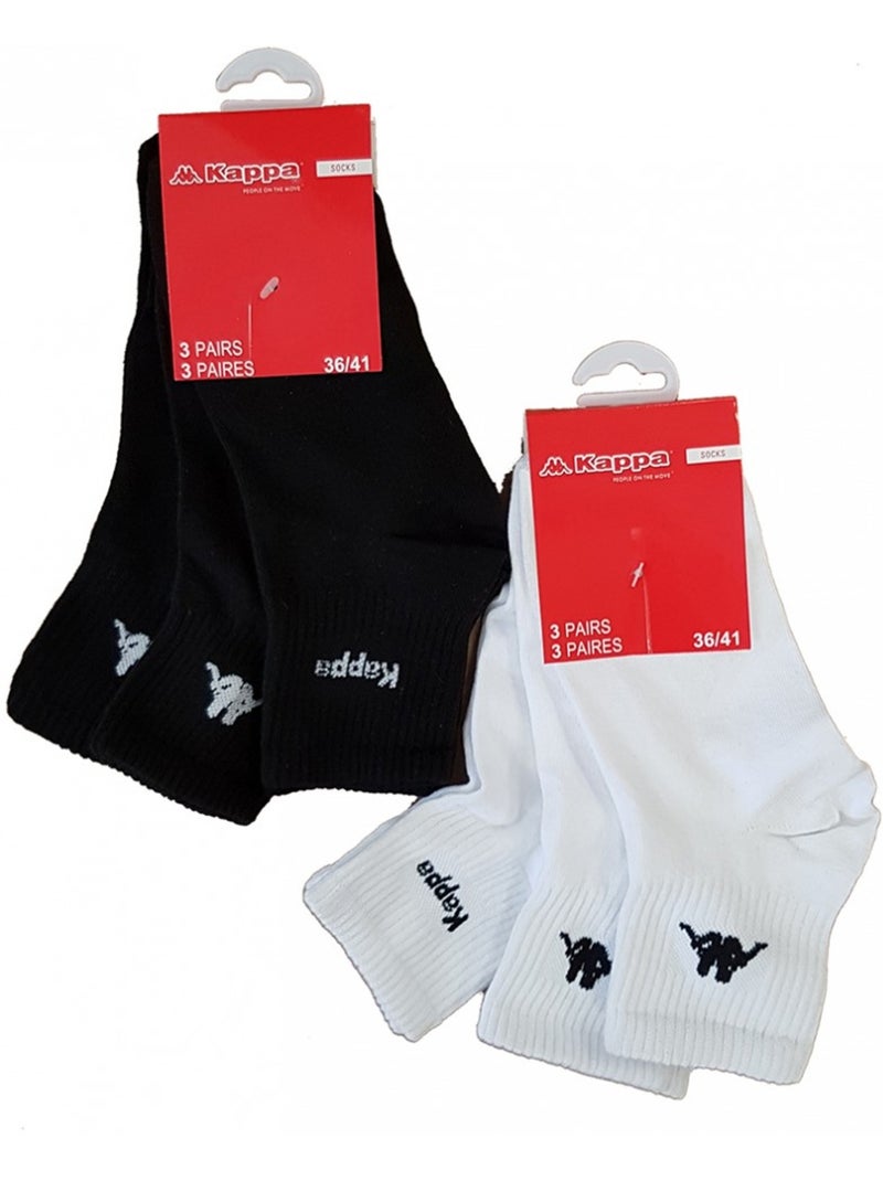 Calcetines Mujer KAPPA QUARTER - Pack de 6 Multicolor - Kiabi