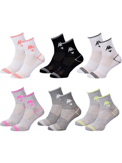 Calcetines Mujer KAPPA QUARTER - Pack de 6 - Kiabi