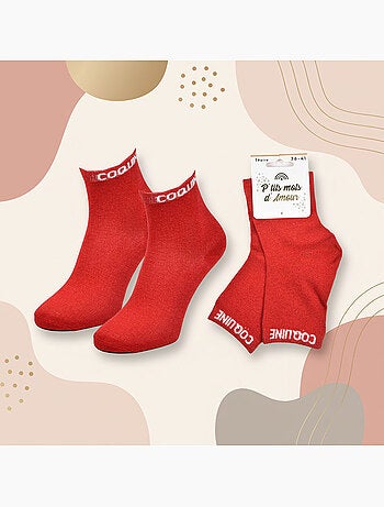 Calcetines mujer lentejuelas OZABI