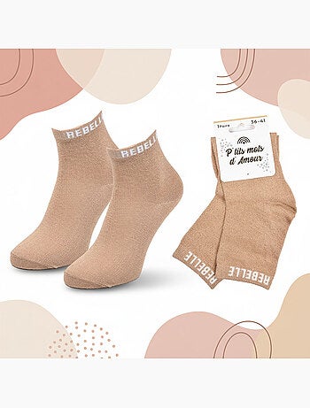 Calcetines mujer lentejuelas OZABI