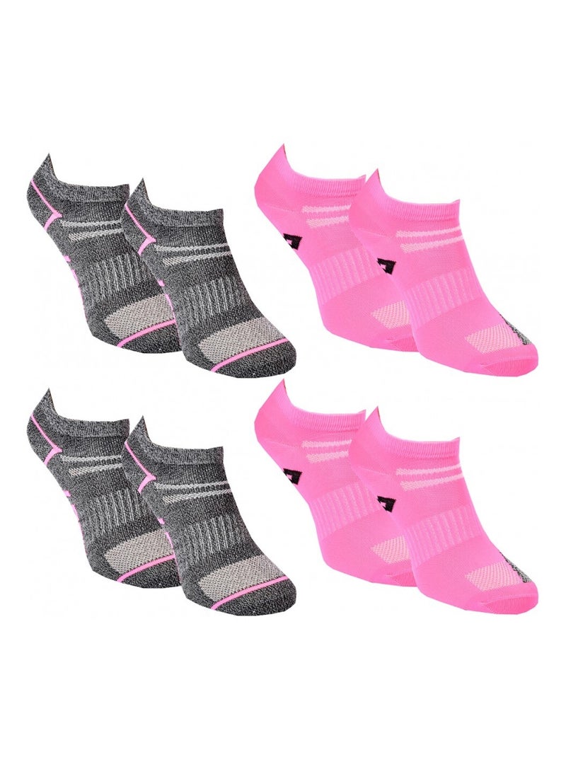 Calcetines Mujer LOTTO - Pack de 4 Gris rosa - Kiabi