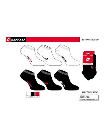 Calcetines Mujer LOTTO - Pack de 6