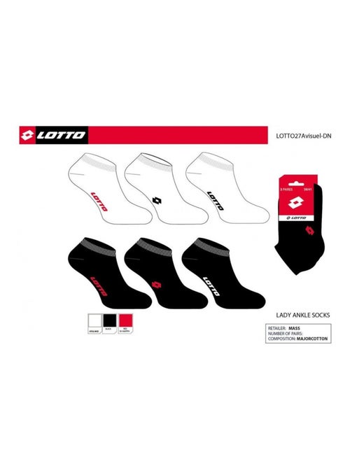 Calcetines Mujer LOTTO - Pack de 6 - Kiabi