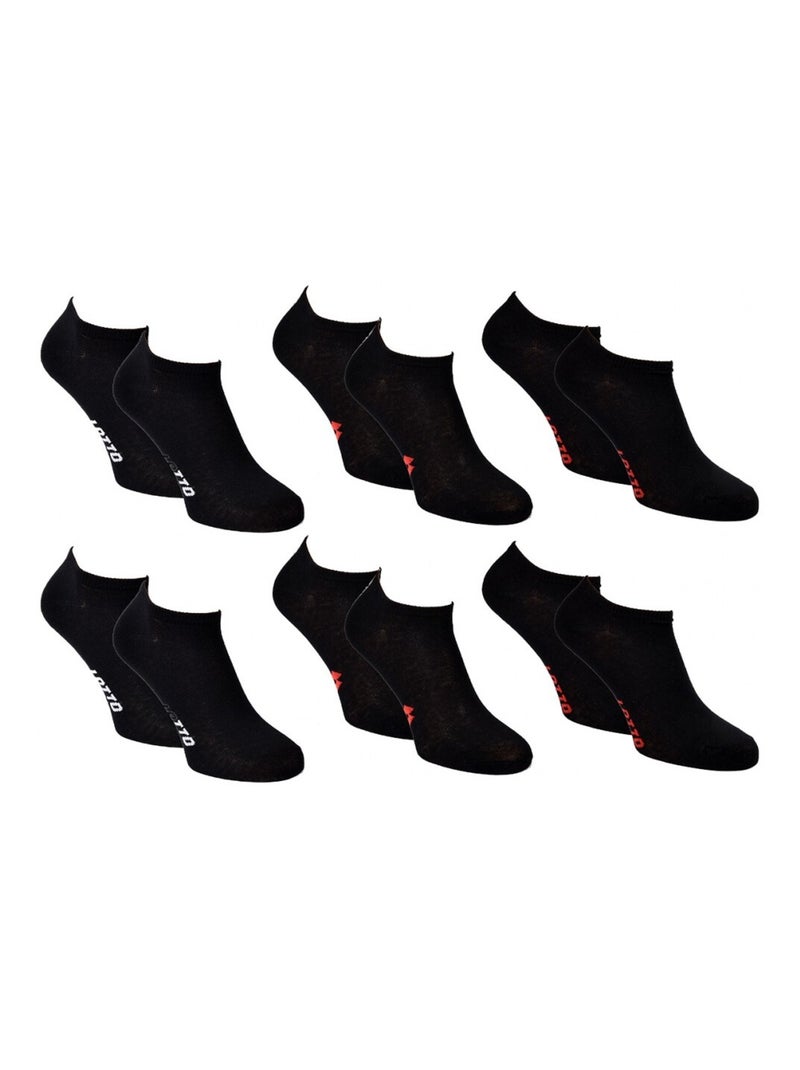 Calcetines Mujer LOTTO - Pack de 6 Negro - Kiabi