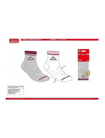 Calcetines Mujer QUARTER KAPPA - Pack de 4