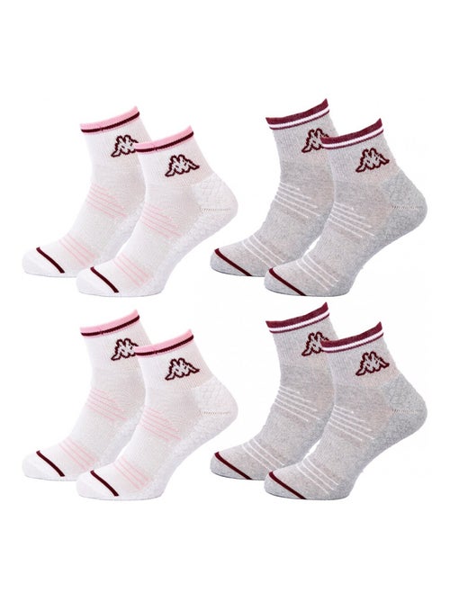 Calcetines Mujer QUARTER KAPPA - Pack de 4 - Kiabi