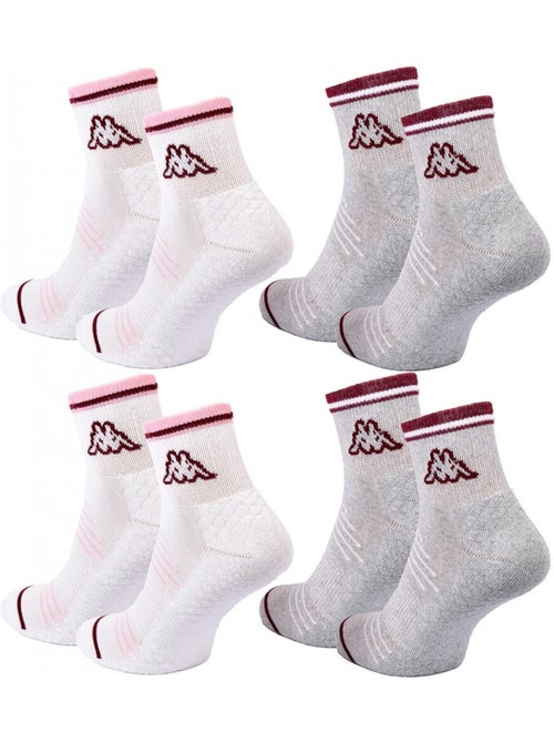 Calcetines Mujer QUARTER KAPPA - Pack de 4 - Kiabi