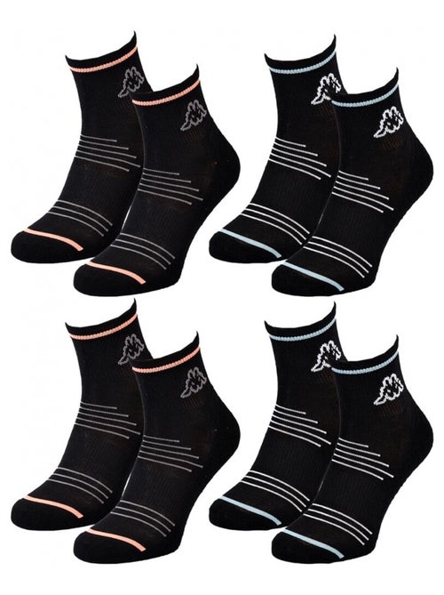 Calcetines Mujer QUARTER KAPPA - Pack de 4 - Kiabi